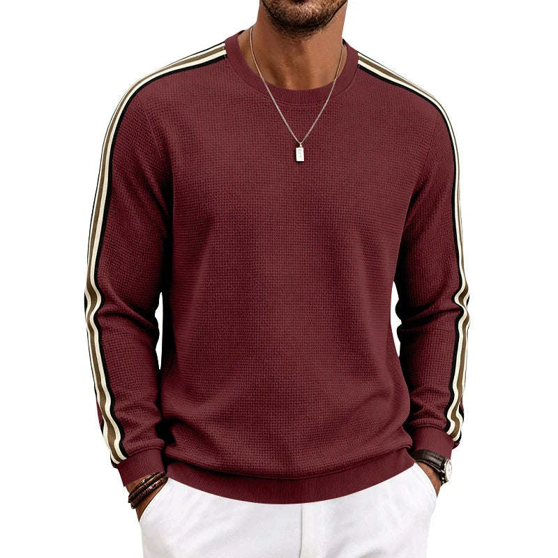 Men Lightweight Pineapple Grid Sweatshirt, Crew Neck Loose Breathable Casual Sport Top For Spring Autumn Amazon EU US