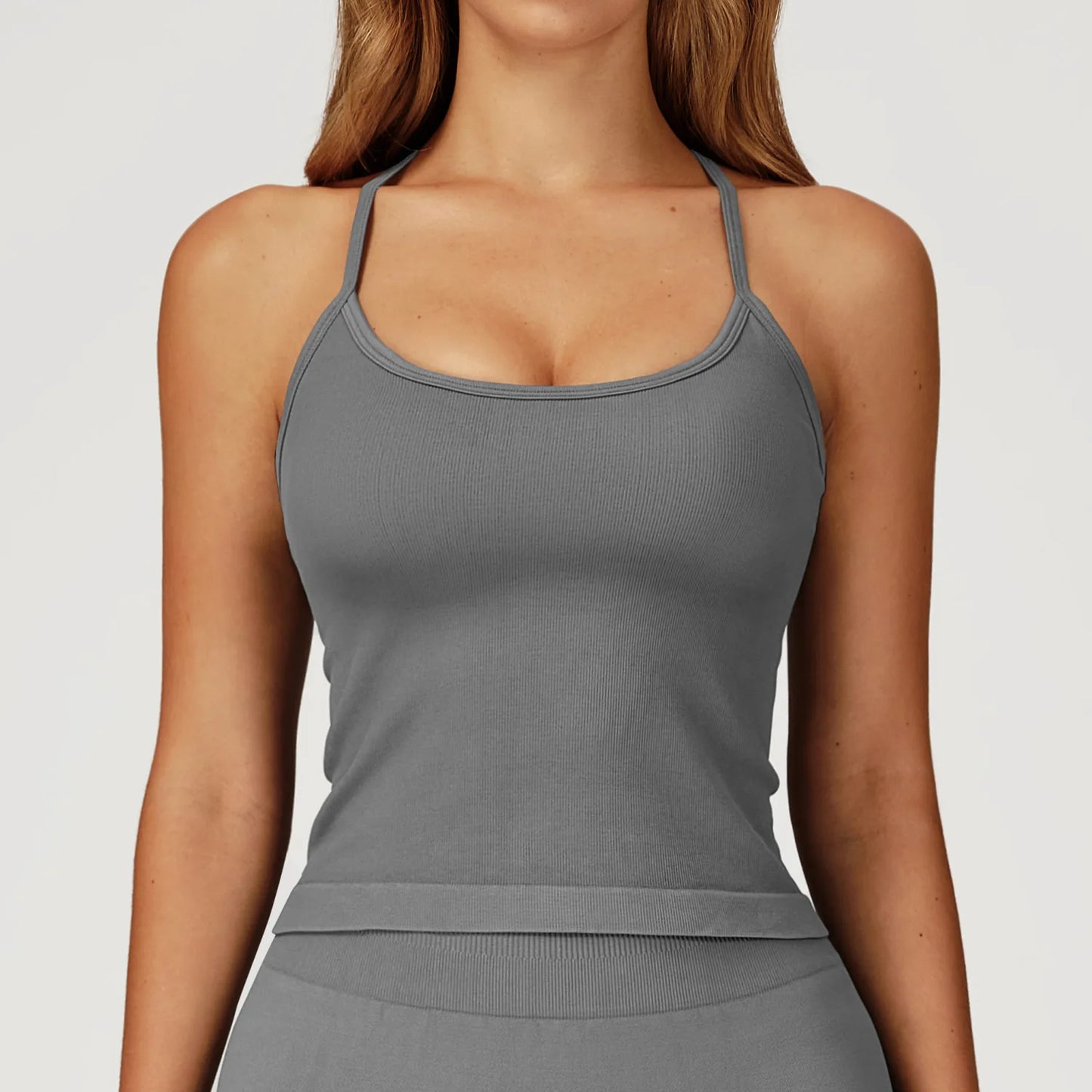 Summer Seamless Sport Underwear Women Cross Strap Push Up Yoga Bra Fitness Shockproof Running Gym Workout Crop Top Yoga Clothing