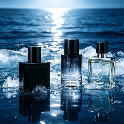 Jean Miss 3Pcs Men Perfume Gift Set Woody Aquatic Citrus Scent Eau de Toilette Long Lasting Masculine Fragrance Exquisite Blue Gift Box For Male Dating Travel Birthday Valentine Gift
