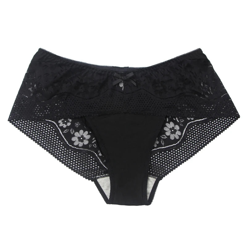 DaiNaFang New Plus Size Underwear Women Sexy Transparent Lace Modal Cotton Panties High Waist Large Lingerie