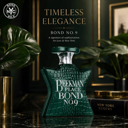 Bond No.9 Beekman Place Eau De Parfum 100ml for Men Long Lasting Luxury Niche Perfume Spray Fresh Citrus Lavender Blackcurrant Jasmine Woody Amber Musk Daily Wear Travel Gift