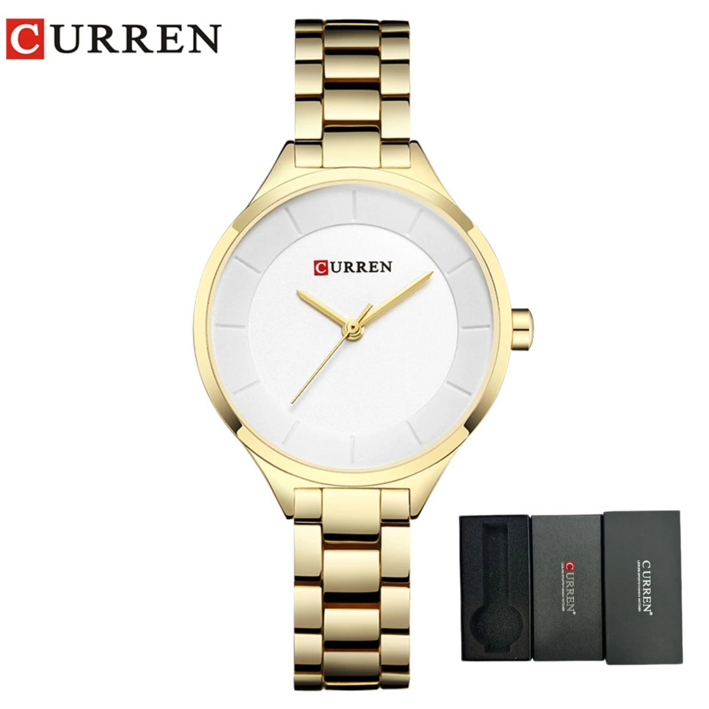 CURREN New Simple Women Bracelet Wrist Watches Light Extravagant Girls Fashion Geneva Quartz Clock Female Luxury Wristwatch 2017