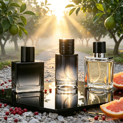Jean Miss 3Pcs Men Perfume Gift Set Woody Aquatic Citrus Scent Eau de Toilette Long Lasting Masculine Fragrance Exquisite Blue Gift Box For Male Dating Travel Birthday Valentine Gift