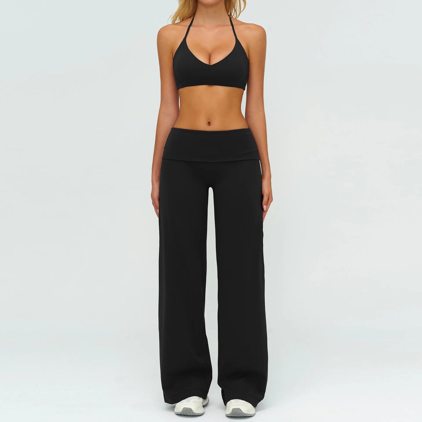 BIANHUI Women's Tracksuit Yoga Set Loose Casual Women Outdoor Sports Long Sleeve 2/3 Piece Set Sportswear Woman Gym Clothes