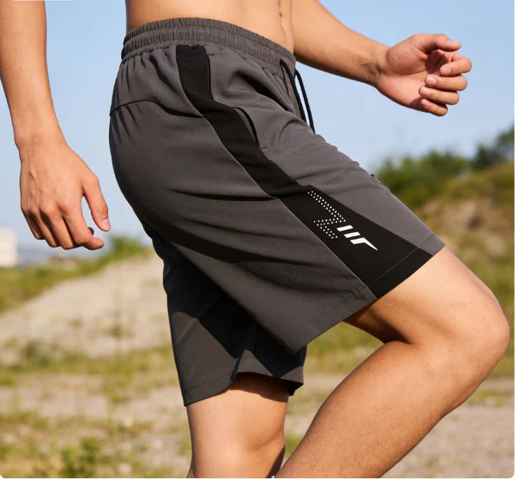Men's Quick Dry Athletic Shorts Breathable Lightweight Running Shorts Elastic Waist Drawstring Casual Sports Shorts for Gym Work