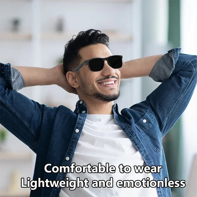 Lenovo 2026 New AI Smart Glasses 8K HD Voice Assistant Translator Control Touch Photo Camera Recording Bluetooth Sunglasses