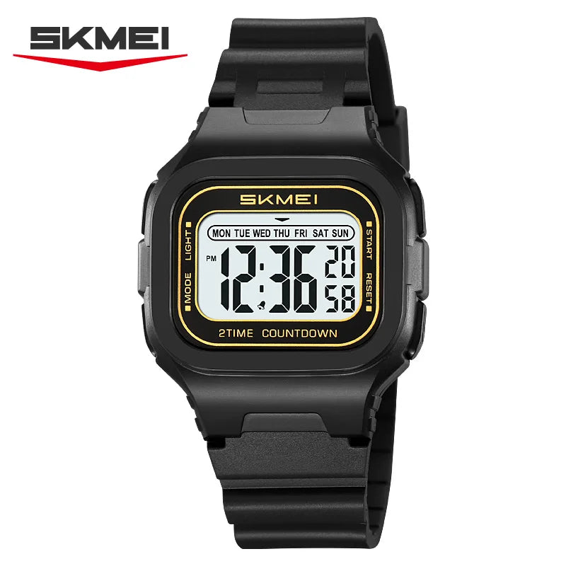 SKMEI 2343 Military Digital Watch Sports Shockproof Waterproof Multi Functional Men's Watch LED Display Alarm Clock Reloj Hombre
