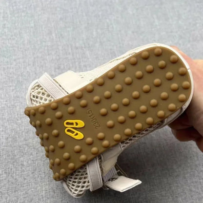 New Splicing Woven Hollow Sneakers 2026 Spring and Summer Buckle Non-slip Casual Single Shoes