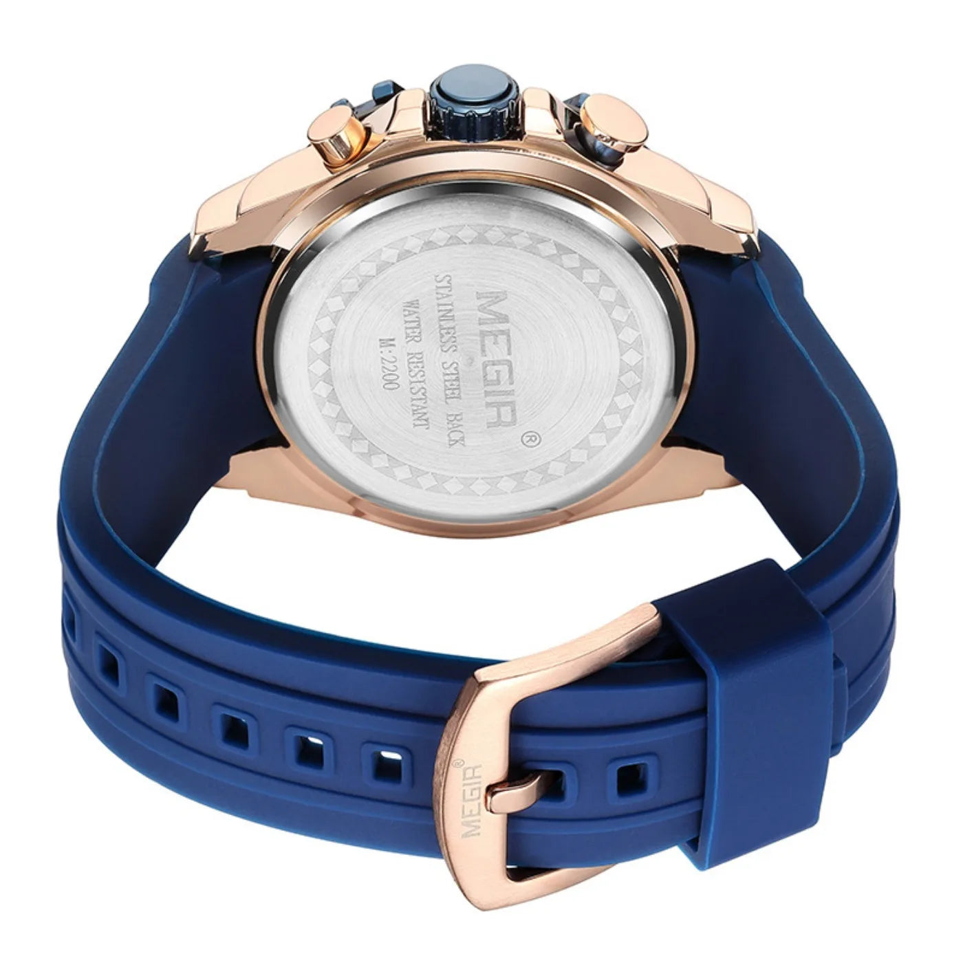 MEGIR 48MM Dial Chronograph Men's Quartz Watches Waterproof Luminous Sport Casual Wristwatch with 24-hour Auto Date Gift for Man