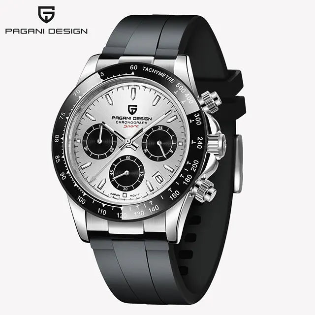PAGANI DESIGN New VK63 Quartz Watch 40mm Men Wristwatch Chronograph Stainless Steel Waterproof Clock Top Brand Gift Watches Man