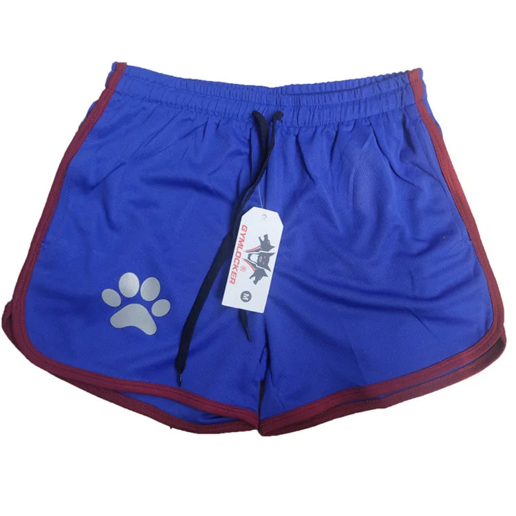 Summer fitness shorts Loose running shorts Men's jogging sports Breathable mesh shorts Thin trend men's three-quarter pants