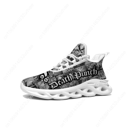 Five Finger Death Punch Sports Sneakers Mans Womans Running Shoes Sneaker Lace Up Mesh Footwear Tailor Made Shoe White