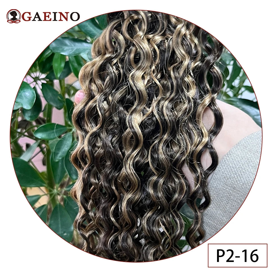 Water Wave Tape in Human Hair Extension Brazilian Hair Skin Weft Tape in Curly Human Hair 20 Pcs/Set Black Brown Blonde Color