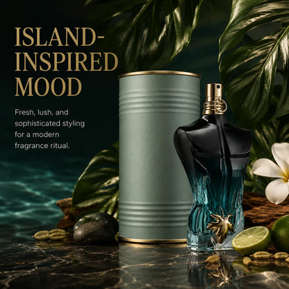 Premium Luxury Black Blue Torso Men Perfume 100ml 3.4oz CologneSpray Fresh Aquatic Scent Masculine LongLasting Metal Tin Gift Box