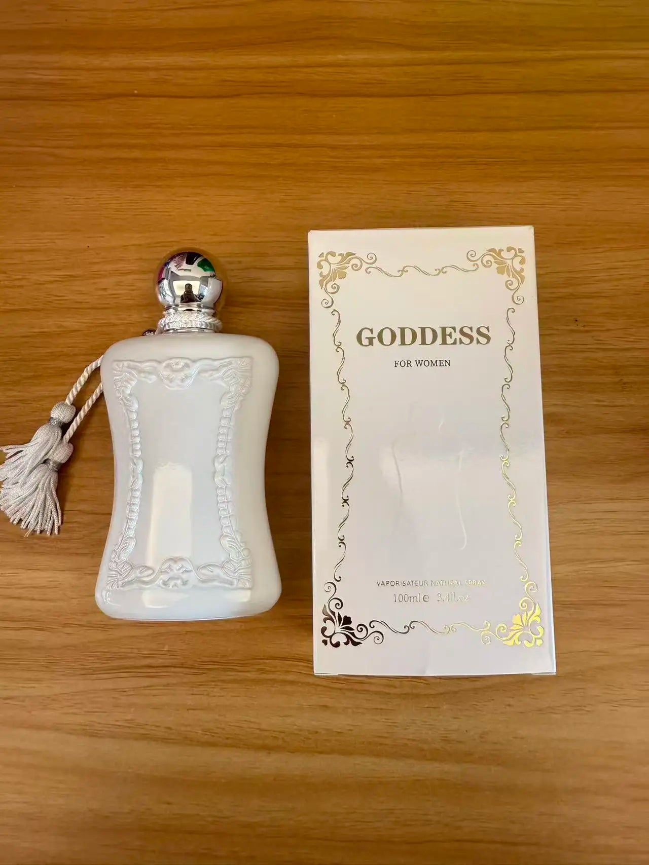 Goddess For Women Eau De Parfum 100ml - Elegant White Embossed Bottle Perfume - Long Lasting Floral Fruity Fragrance - Luxury Gift Box