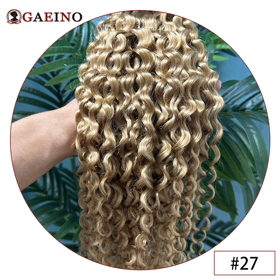 Water Wave Tape in Human Hair Extension Brazilian Hair Skin Weft Tape in Curly Human Hair 20 Pcs/Set Black Brown Blonde Color