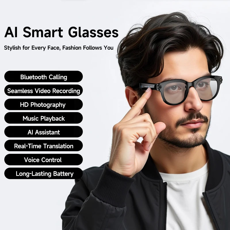 Xiaomi AI Vision Glasses 8K HD Cam LED Lamp Interpreting Chat Conference Footage Capture Outdoor Activity Shades 2026 Fresh