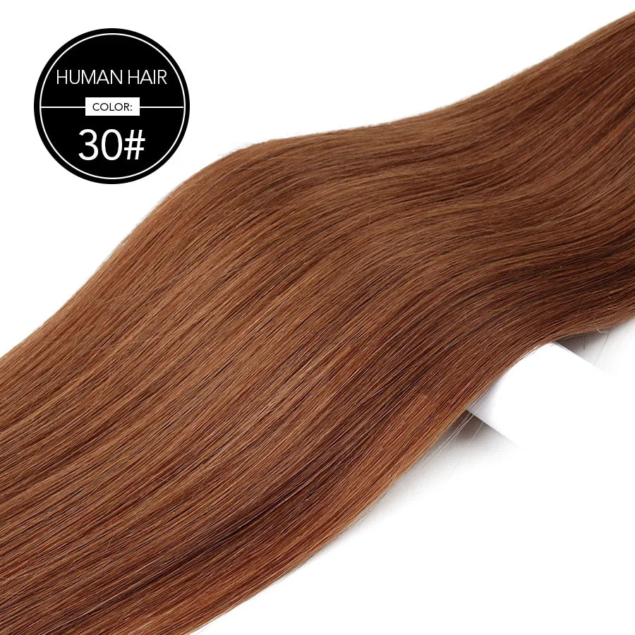 BHF Tape In Hair Extensions Human Hair 20pcs/Pack European Remy Straight Invisible Tape Ins Adhensive 100% Human Hair For Salon