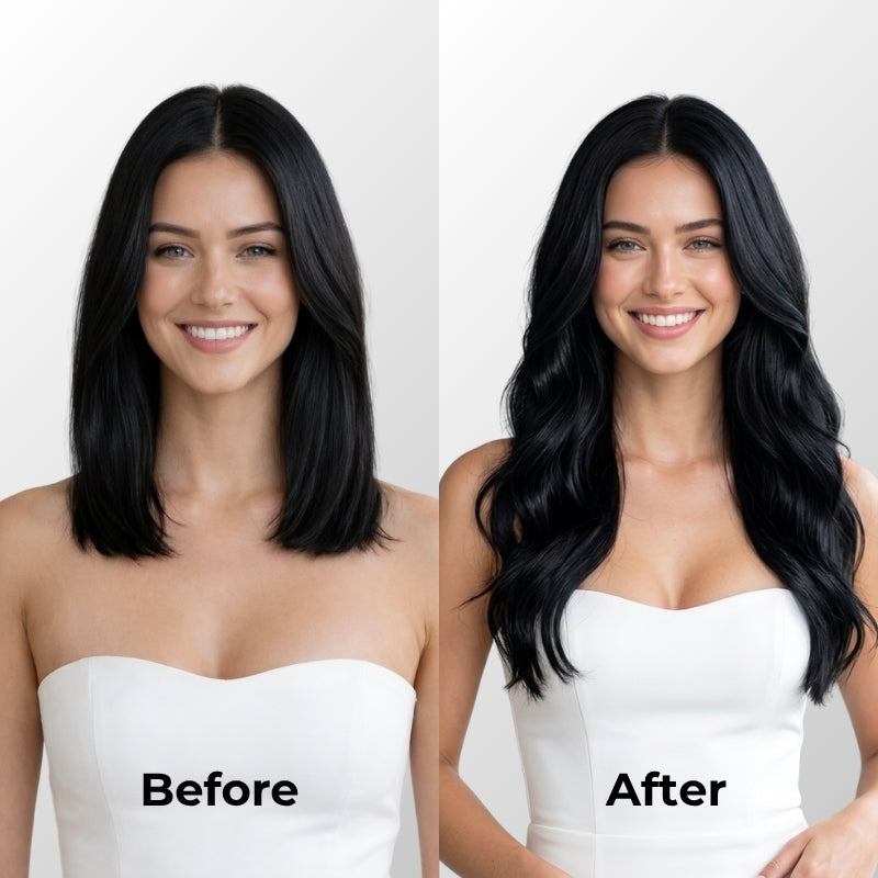 Jet Black (1) Genius Weft Hair Extensions (50g - 100g)