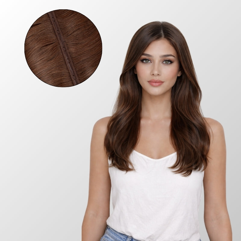 Dark Brown (2) Butterfly Weft Hair Extensions (100g-150g)