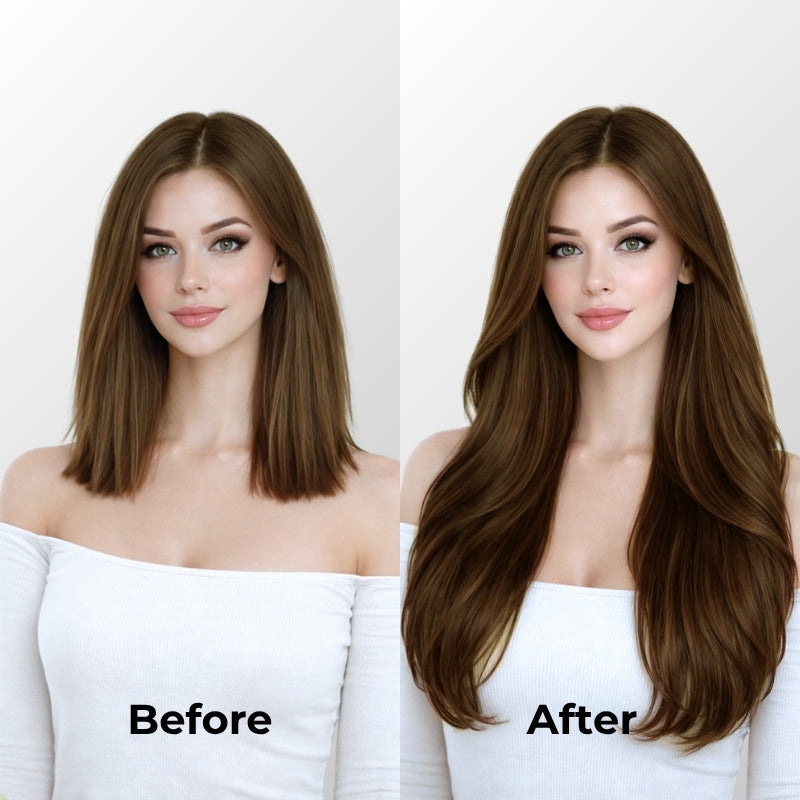 Dark Brown Balayage (2/2+6) Butterfly Weft Hair Extensions (100g-150g)