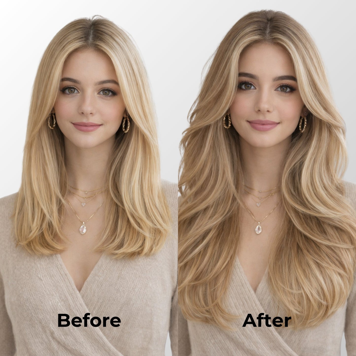 Dirty Blonde Highlights (5Q+22) Classic Clip-In Hair Extensions