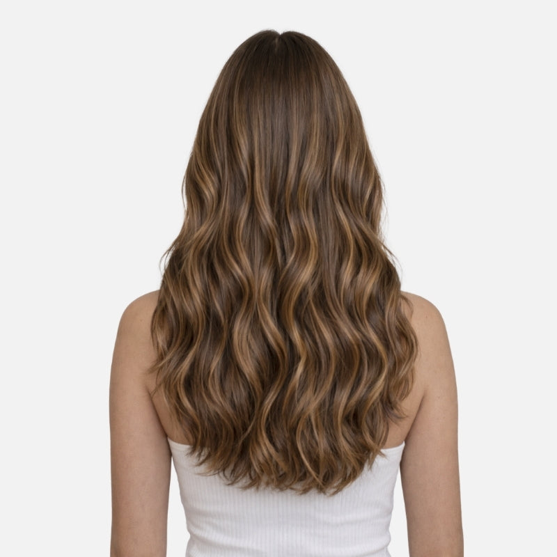 Honey Blonde Balayage (1A/1A+4Q) Genius Weft Hair Extensions (50g -