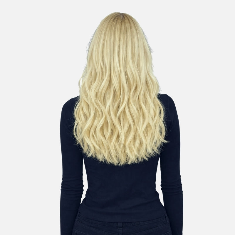 Light Blonde Highlights (9C+60C) Full Clip-In Hair Extensions