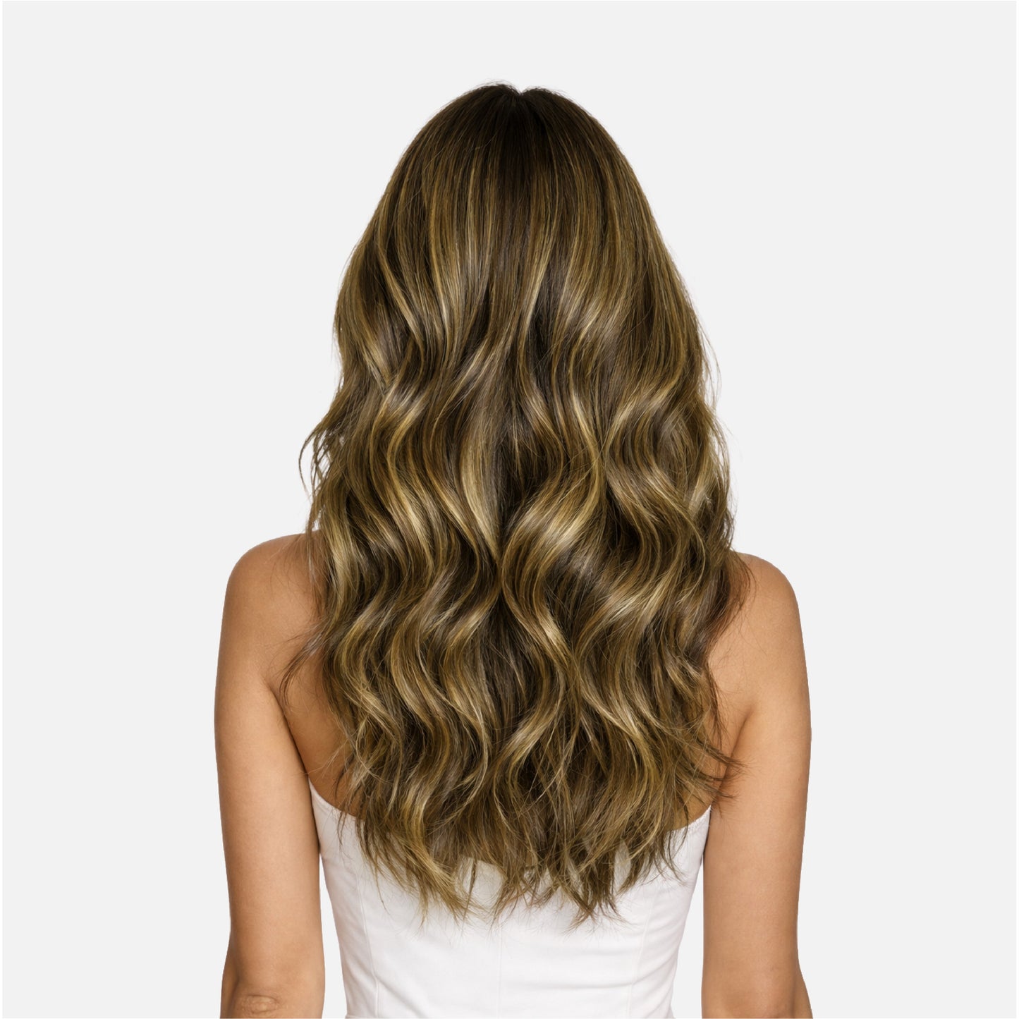 Caramel Blonde Balayage (1A/1A+3Q+9C) Flat Tip Hair Extensions (50g -