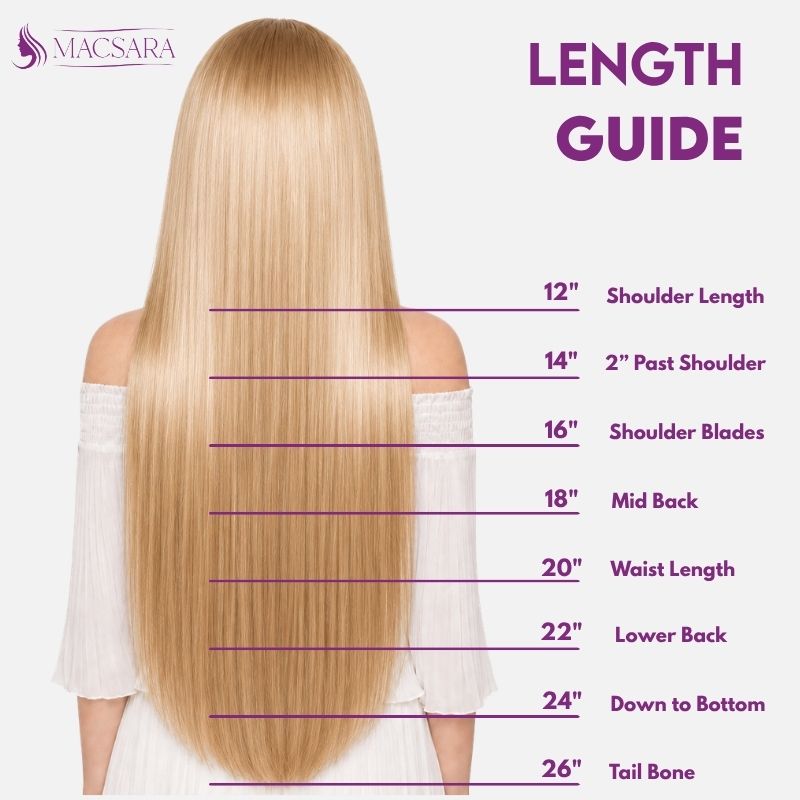 Golden Blonde Highlights (60C+6.2) Classic Clip-In Hair Extensions